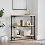 Table console en bois d'ingénierie 75x22,5x75 cm