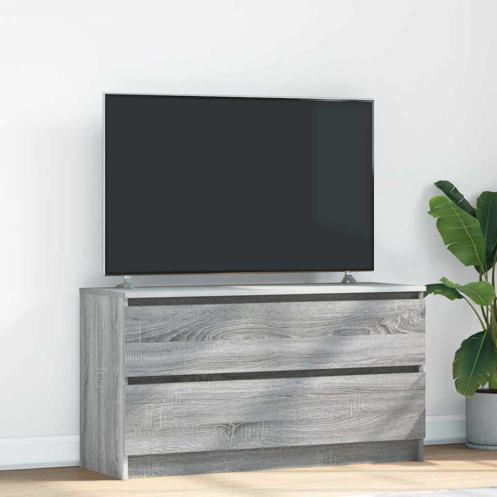 Meuble TV en. bois d'ingénierie 100x35x54 cm