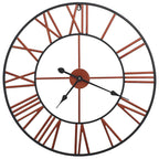 Horloge murale Métal 58 cm Rouge