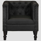 Fauteuil Noir Cuir véritable