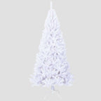 Sapin de Noël artificiel avec branches épaisses blanc 210cm