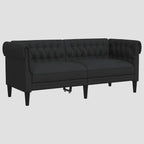 Canapé Chesterfield 2 places tissu