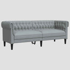 Canapé Chesterfield 3 places tissu