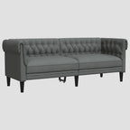 Canapé Chesterfield 3 places tissu
