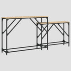 Tables console gigognes 2 pcs bois d'ingénierie