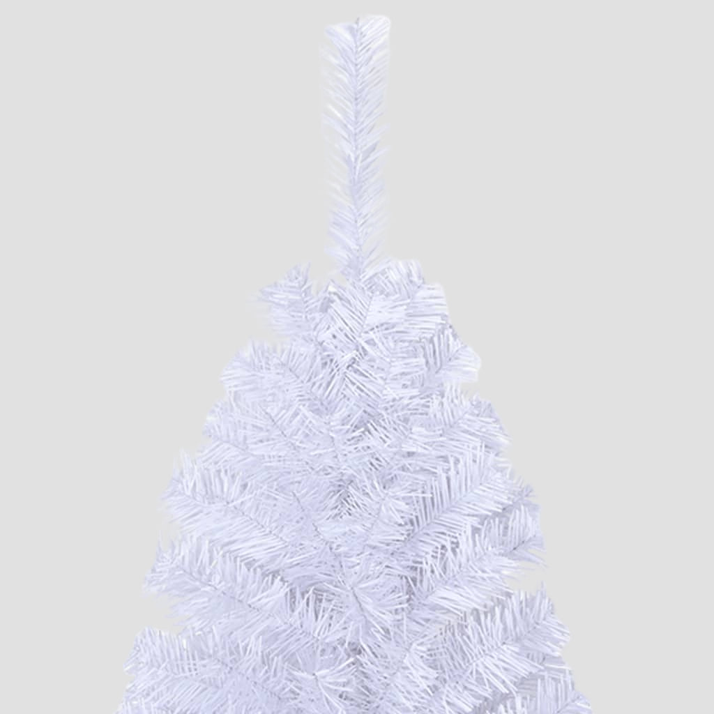 Sapin de Noël artificiel avec branches épaisses blanc 210cm