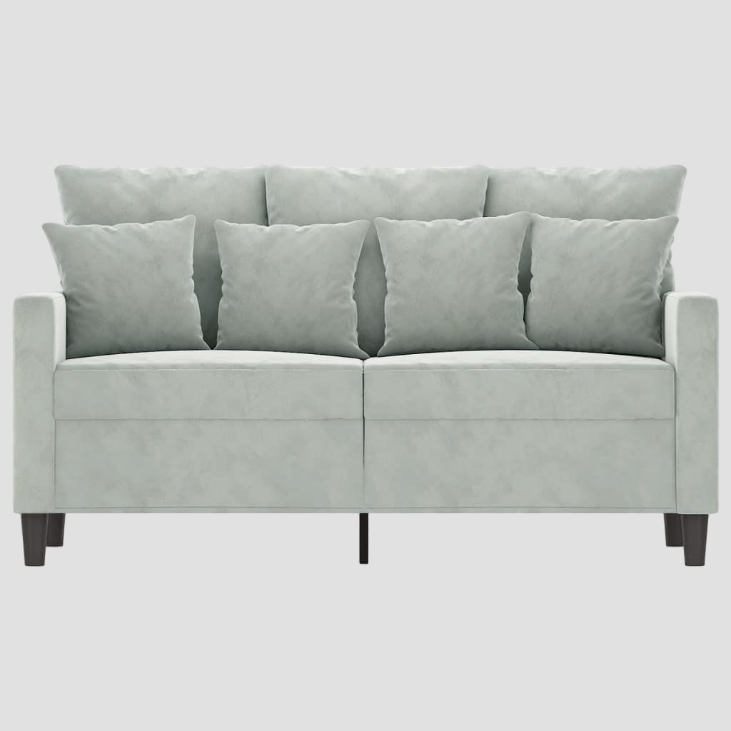 Canapé à 2 places 120 cm Velours