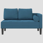 Chaise longue avec coussins velours