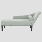 Chaise longue avec coussins velours