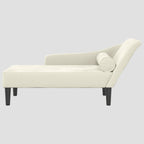 Chaise longue avec coussins velours