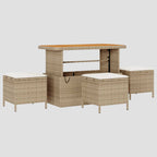 Ensemble de canapé de jardin 9 pcs polyrotin