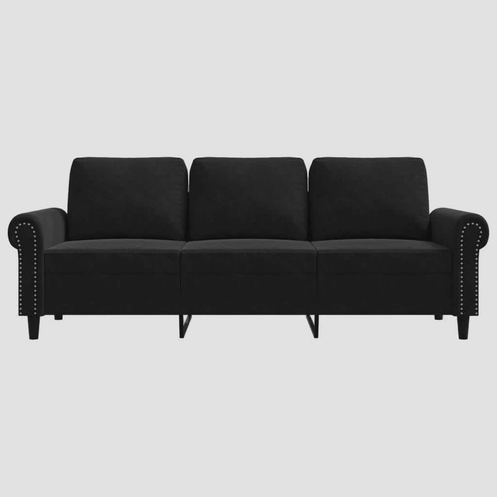 Canapé à 3 places 180 cm Velours