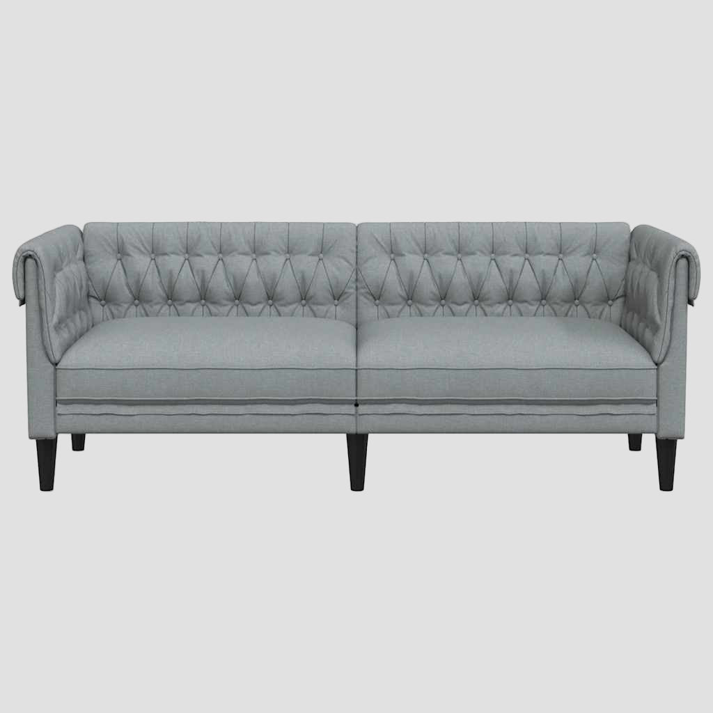 Canapé Chesterfield 3 places tissu