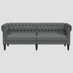 Canapé Chesterfield 3 places tissu