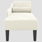 Chaise longue avec coussins velours