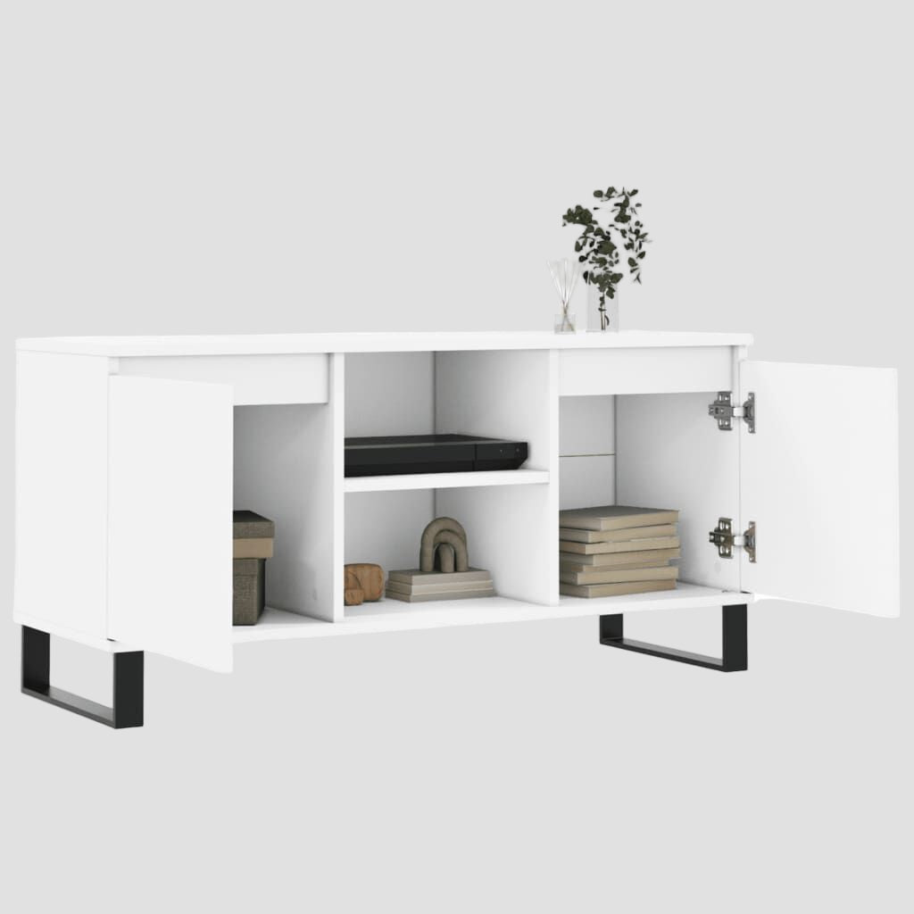 Meuble TV en bois d'ingénierie 104x35x50 cm