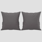 Canapé 2 places avec oreillers décoratifs noir similicuir