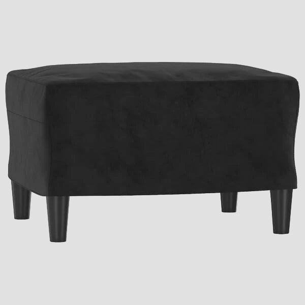 Canapé à 3 places avec repose-pieds 180 cm Velours