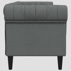 Canapé Chesterfield 3 places tissu