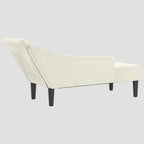 Chaise longue avec coussins velours