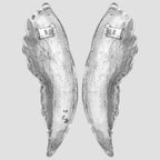 Sculpture d'ailes Argent 31 x 5 x 91 cm Aluminium