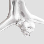 Sculpture Argent "Homme tombant" 22 x 8 x 25 cm Aluminium