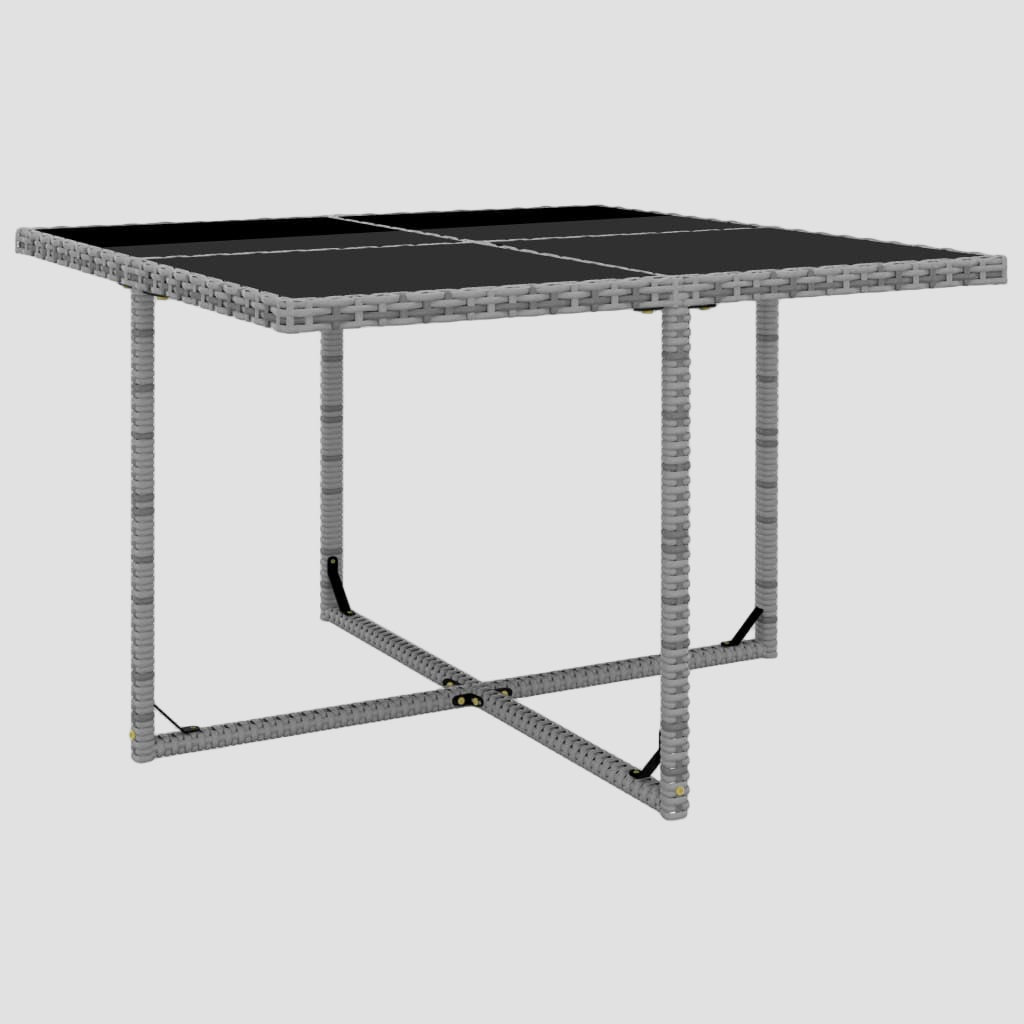 Ensemble à manger d'extérieur 5pcs coussins résine tressée