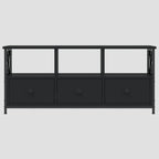 Meuble TV en bois d'ingénierie et fer 102x33x45 cm