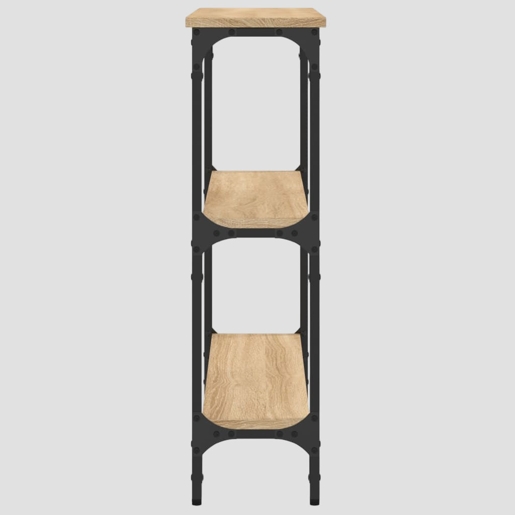 Table console en bois d'ingénierie 75x22,5x75 cm