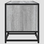 Meuble TV en bois d'ingénierie et métal 100x35x41 cm