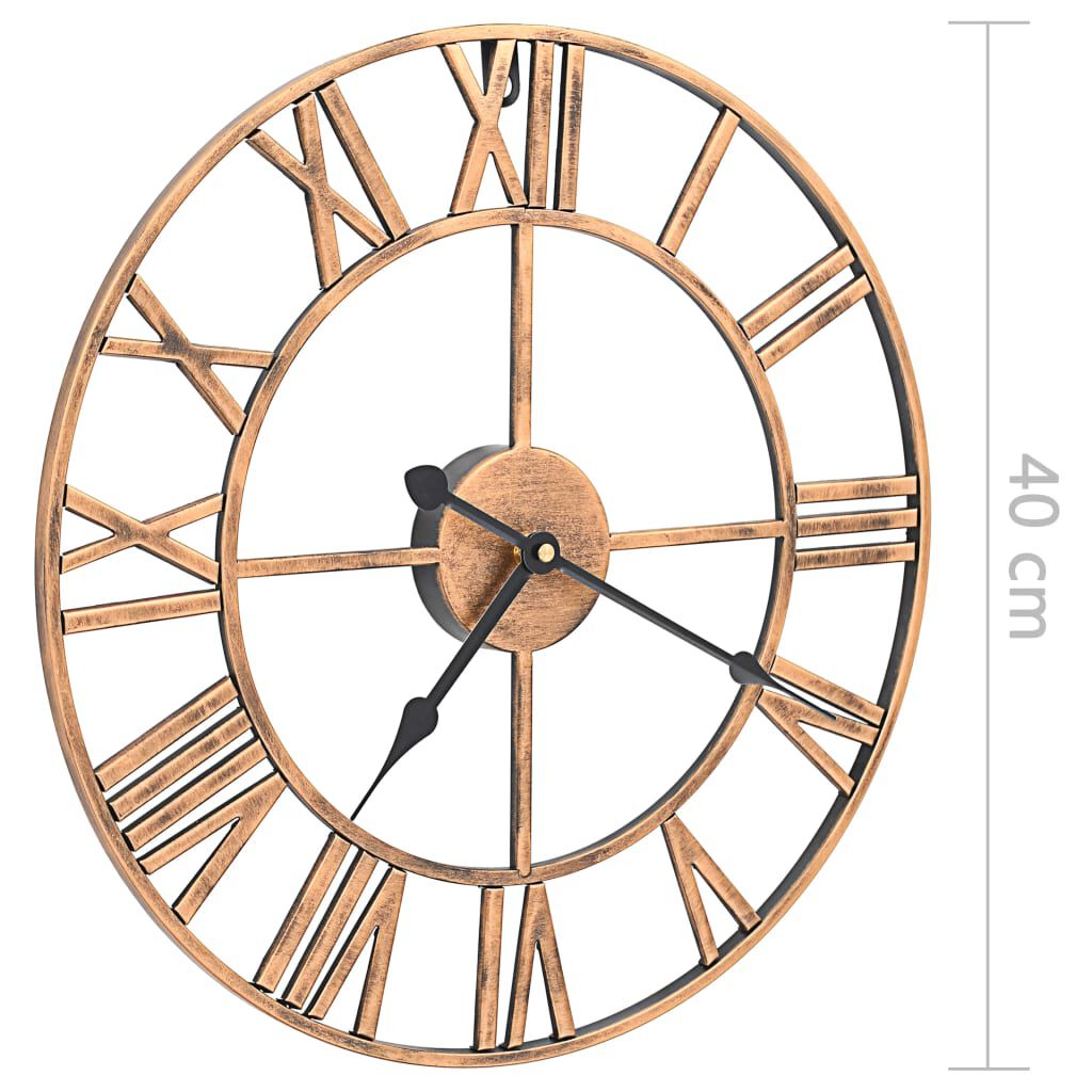 Horloge murale Métal 40 cm Doré