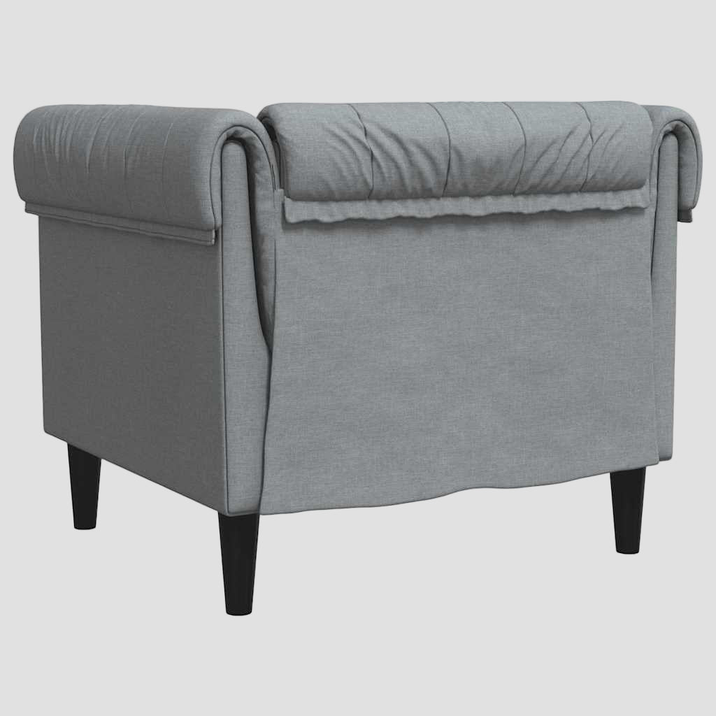 Canapé Chesterfield une place tissu
