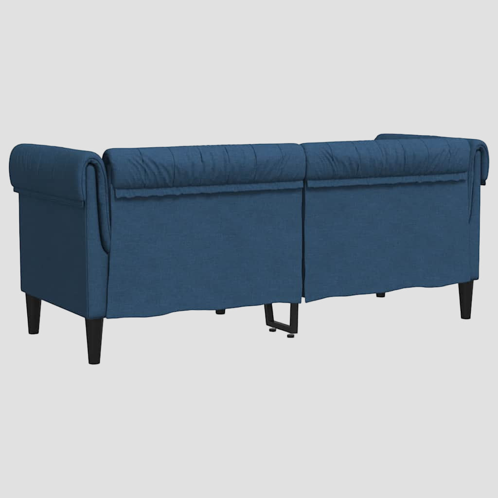Canapé Chesterfield 2 places tissu