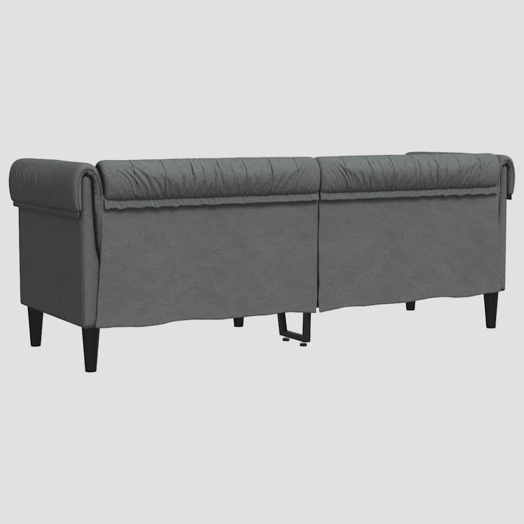Canapé Chesterfield 3 places tissu