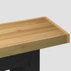 Table console NOAIN pieds en forme de U 120x30x75 cm massif pin