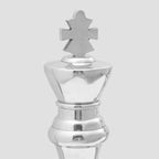 Sculptures 2 pcs Argent Aluminium