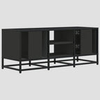 Meuble TV en bois d'ingénierie et métal 100x35x41 cm