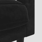 Canapé avec coussins 2 places gris clair velours