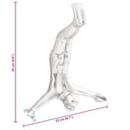 Sculpture Argent "Homme tombant" 22 x 8 x 25 cm Aluminium