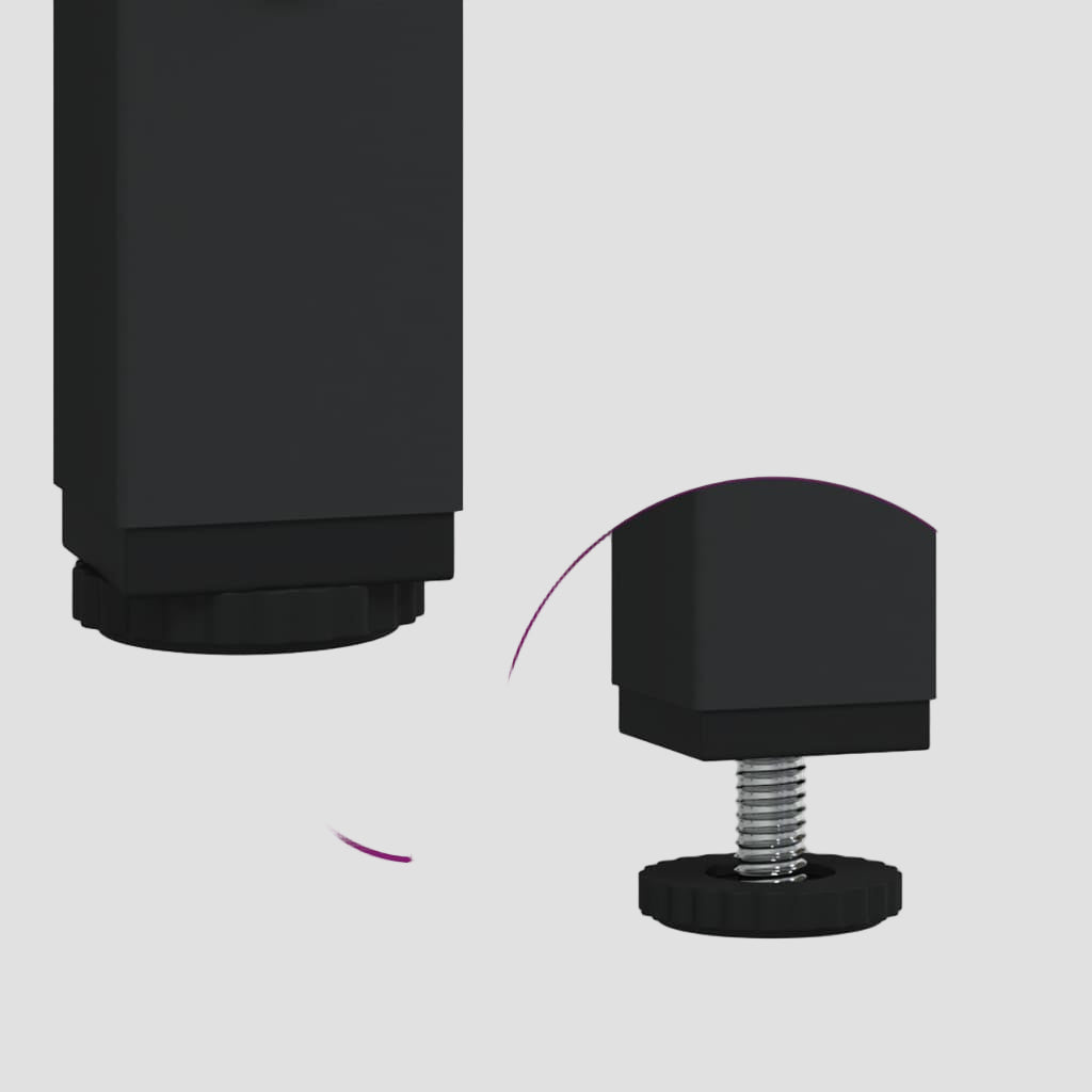 Meuble TV en bois d'ingénierie et fer 102x33x45 cm